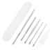 Healeved 4 Sets Ear Pick Tool Stainless Steel Scraper Cleaning Scraper Ear Cleaners Earwax Removal Tools Ear Wax Removal Ear Waxer Ear Wax Remover Ear Scraper Ear Wax Removal Kit Suite