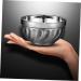 OUNONA 6 Pcs Bowl Decanter Coin Purse Housewarming Gifts Butter Dish with Lid Mini Bunny Figurines Pasta Salad Plates Jelly Scraper Korean Utensils Double Stainless Steel Food Tableware Silverx2pcs 19.5X19.5X8CMx2pcs - Buy Online on GoSupps.com
