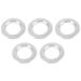 POPETPOP 5pcs Bird House Predator Guards Stainless Steel Anti- bite Rings for Birds Breeding Box Birds Nest Accessory Silver 8. 5x8. 5cm 8.5x8.5cm
