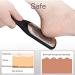 Foot Files Spa Hard Skin Removal Pedicure Care Set Callus Remover Washable Stainless Steel Double-Sides (Black and Red) Red and Black - Buy Online on GoSupps.com