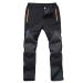 Gash hao men waterproof windproof hiking pants ski pants warm softshellhosen winter outdoor trousers snowboard pants trekking pants zipper at the bottom of the leg pants 34W / 30l black