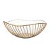 Fruit Basket Fruit Bowl Metal Wire Fruit Bowl Rounded Square Fruit Basket Fruit Stand Serving Bowls for Kitchen Counter Countertop Kitchen Organizers and Storage (Color : A Size : 27 * 11.5 * 10cm)