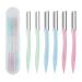 Eybrower razor 6 pieces with storage box face hair remover razor trimmer shaper peeling dermaplaning tool for women and men
