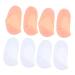 4 Pairs Silicone Feet Socks for Cracked Heels Elastic Moisturizing Socks Cracked Heel Repair Socks Silicone Gel Plantar Socks Anti-Crack Socks Gel Care Socks Boat Socks L 19.5X9.5X1.5CM