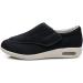 ACE SHOCK Men's Diabetic Air Cushion Walking Shoes with Adjustable Closure Black Wide Width 9.5 - Buy Online on GoSupps.com