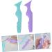 FOMIYES 4 Pcs Silicone Beauty Ruler Eyeliner Pencil Eyeliner Guard Shield Eyeliner Template Blindfold Bevel - Buy Online on GoSupps.com