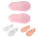Moisturizing Silicone Socks - 2 Pack for Men & Women | Non-Slip Si M Pink - Perfect for Soft Hydrated Feet - Buy Online on GoSupps.com