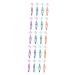 Minkissy 20 STK toothbrush cleaning tools Tools Dental Dentilation Mouth Protection Cleaner Prozos to Zahn Target grinding Device Colored rubber TPE soft fur care brush