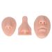 Silicone Nose Mouth Model Set Simulation 3D Soft Practice Nose Model for Nose Suture Teaching Exercise Reusable Nose Display Mould for Earrings Studs Teaching Nose Model for(Light Skin Color)