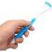 Ergonomic Tongue Scraper for Bad Breath Relief - Blue Tongue Brush & Mouthpiece Cleaner for Men & Women - Buy Online on GoSupps.com
