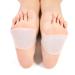 2 Pairs Soft Silicone Gel Plantar Fasciitis Elastic Brace Arch Support Foot Cushions & Pads For Weak Feet Pain Relief