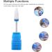 TMISHION Premium Ceramic Nail Drills Acrylic Nail Care Tool with 5 Drill Bits Safety Cuticle Clean Gel Removal(#4) - Buy Online on GoSupps.com