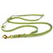 Copcopet-fat leather line for dogs-3-way adjustable dog leash made of soft leather with carabiners & fittings made of brass-braided leash 100% handmade in Germany (3 m x 12mm | green) 3 m x 12 mm green