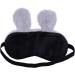 ULIFEMALL Cute Rabbit Sleeping Mask - Soft Fluffy Plush Bunny Blindfold for Kids Girls Boys, Women - Novelty Eye Mask for Night Nap, Travel, Meditation - Grey - Buy Online on GoSupps.com