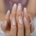 Shop Hujl Holographic Artificial Nails - Transparent Oval Medium Chrome-Plated Fake Nails | Colorful Manicure | 24 Pcs - Buy Online on GoSupps.com