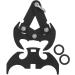 Enrilior Stainless Steel Black Grappling Hook for Climbing & Mountaineering | Outdoor Activity Rock Climbing Claw - Buy Online on GoSupps.com