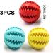 Jodsen 3 Pieces Dog Toy Ball 4.8cm Treat Dispenser Ball Toy Interactive Enricht Dog Toys for Boredom Small Dog Puzzle Toy Teeth Cleaning Chew Toy Exercise Game IQ Training Ball for Puppy Cat - Buy Online on GoSupps.com