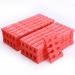 100 pieces toe separator for pedicure soft nail art finger separator divider spacer manicure pedicure tool gel painting accessories for nail art painting toenails (red)