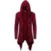 Halloween Costumes Vintage Hooded Jacket Cardigan Pleated Shawl Role Play Women's Cardigan Red XX-Large - Buy Online on GoSupps.com