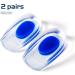 Gel Heel Pillow - Silicone Heel Cushion for Plantar Fasciitis | Jaubs - Men & Women (EU 35-39 2 Pairs) - Blue S - Buy Online on GoSupps.com