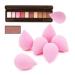 6 Pcs Makeup Blender Beauty Sponge Set - Latex-Free Sponges for Liquid, Cream, and Powder Foundation - Super Soft Beauty Blender Set in Light Pink - Buy Online on GoSupps.com