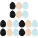 FRCOLOR 18 Pcs Fingertip Mini Puff Foundation Makeup Sponge Makeup Finger Puff Soft Powder Puff Face Air Beauty Sponge Cushion Makeup Puff Hydrophilic Polyurethane Small Body Powder Miss 1 Count (Pack of 1) Assorted Colorx3pcs