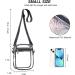 Stadium Approved Clear Crossbody Purse - S-Black - Buy Online on GoSupps.com