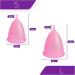Femme Essentials Menstrual Cup - Discreet & Hygienic Medical Silicone - Includes Satin Bag & German Manual - Blue (1 Pack) - Buy Online on GoSupps.com