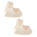 FRCOLOR Comfortable Heel Cover 1pair Silicone Heel Cover s Cushion Heel Cushion Plantar Heel Protectors Cushion High Heel Protectors Heel Protective Covers Heel Covers Sock T Cloth Stress Beige 9.5x10cm