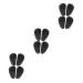 GLEAVI 6 Pairs Palm Sole Pad Arch Cushions Inserts Foot Arch Pads Arch Support Shoe Insoles Plantar Insoles Full Absorption Insole Half Shoes Pads Man Half Pad Nylon