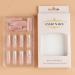 24pcs Long Square French Tip Press on Nails with 3D Metal Butterfly and Rhinestone Acrylic Nails - Pink White False Nails for Women Manicure Decor - Buy Online on GoSupps.com