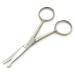 H2Gear Pet Dog Grooming Probe Safety Scissors Blunt End Ball Nose 4 INCH Face Ear Nose Moustache Stainless Steel (4.5")