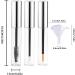 18pcs Set Empty Mascara Tube and Wand Glass 10ML Empty Mascara Tube with Rubber Stopper & Funnel Glass Mascara Tube for Castor Oil Eyebrow Growth Serum - Buy Online on GoSupps.com