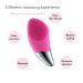 Buy Songqee Sonic Facial Cleaning Brush - Waterproof Rechargeable Mini Skin Cleaner for Anti-Aging (Pink) - Buy Online on GoSupps.com