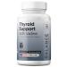 Thyroid Support Supplement with Iodine L-Tyrosine Vitamin B12 & Selenium 30 Veg Capsules - Energy Metabolism & Focus Support