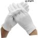 FRCOLOR 12 Pairs Moisturising Gloves Work Gloves Spa Gloves Gloves for Hand Care Work Safety Gloves Inspection Gloves for Jewellery White Insulation - Buy Online on GoSupps.com