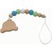 Ki-Wedy 10-Piece Natural Wood Pacifier Clips & Bite Ring Set | High-Quality Metal Baby Accessories | Eco-Friendly Pacifier Holders - Buy Online on GoSupps.com