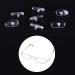 Froiny 50 Pairs Oval Silicone Nose Pads for Glasses | Anti-Slip Accessories for Frameless Glasses - International Shipping Available - Buy Online on GoSupps.com