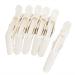 perfk Set of 6 White Hair Clip Combi-Clip Sectioning Clips - Perfect for Styling & Sectioning | International Shipping Available - Buy Online on GoSupps.com