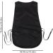 NOLITOY Hairdressing Apron | Barber & Stylist Sleeveless Work Bib | Durable Black Salon & Kitchen Cutting Cape - Buy Online on GoSupps.com