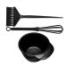 ERINGOGO Kit de Coloration Capillaire 3 Pi ces Pinceau Bol M langeur Noir Professionnel Salon Coiffure Maison