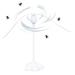 Electric Fly Fan Household Automatic Fly Fan Multi-Purpose Food Fly Fan for Outdoor Patio Home Party Picnic (Black)
