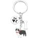 Ensianth Dog Keychain - Perfect Gifts for Dog Lovers | Puppy Paw Print Keyring for Dog Owners Mom & Dad | French Bulldog Keychain - Buy Online on GoSupps.com