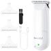 SweetLF Mini Hair Clippers Small Hair Clippers Mini Hair Trimmer Baby Hair Clippers with 3 Guide Combs(1mm 2mm 3mm) USB Rechargeable Portable Hair Clippers for Men Women Baby Pet Blue (White)