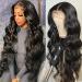 28 Inch Body Wave Lace Front Wigs Human Hair Pre Plucked 13x6x1 Lace Frontal Wigs with Baby Hair 180% Density Brazilian Lace Front Human Hair Wigs for Women Natural Black 28 Inch (Pack of 1) Body wave lace front wigs