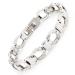 Lucky horseshoe stainless steel energy magnetic bracelet lucky charm silver allergy-free Energetix-4you 5691 size S-XL 19.0 centimeters