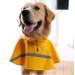Hapee Large Dog Raincoat with Reflective Strip Hoodie, Yellow, 20 inch Back Length - Buy Online on GoSupps.com
