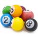 Pool Ball Candy Bubblegum Balls - 750g Pouch - Approx 98 Gumballs - Fruit Flavour Bubble Gum Balls - Novelty Pool Ball Design - Buy Online on GoSupps.com