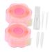 Angoily Makeup Supplies 1 Set Lace Double Eyelid Sticker Reel Encounter Water Makeup Tape 5.3x5.3cm As Shown 1