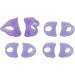 Miskall Toe Separators - 4 Pairs Silicone Bunion Corrector for Hallux Valgus & Overlapping Toes - Purple - Buy Online on GoSupps.com